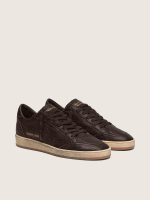 Men's Ball Star in dark brown leather with tone-on-tone leather star - Image 2