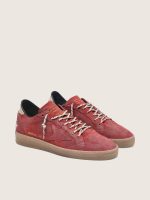 Women's Ball Star in rust-red suede with tone-on-tone star - Image 2