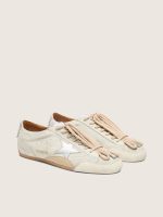 Women's True-Star in light gray suede with metallic silver star and heel tab - Image 7