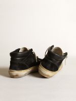 Men's Mid Star in black nappa and suede with white leather star - Image 5