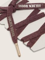 Burgundy laces with gold details - Image 2