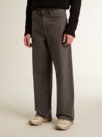 Men's dark gray jeans in twist crease-wash denim - Image 2
