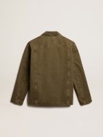 Men's olive-colored cotton shirt - Image 6