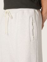 Star unisex sweatpants in gray melange fleece - Image 4