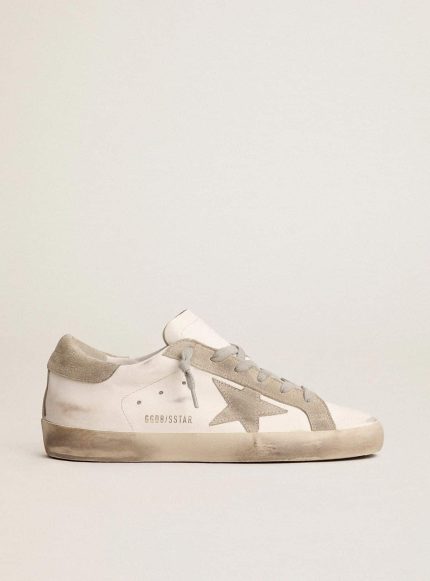 Men's Super-Star with gray suede star and heel tab