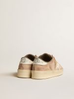 Women's Stardan in old rose suede with white leather star and heel tab - Image 4