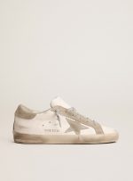 Women's Super-Star with gray suede star and heel tab