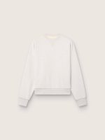 Star unisex sweatshirt in gray cotton with embroidery and crystals