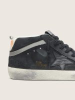Men's Mid Star in nubuck with black leather star and silver flash - Image 5