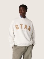 Star unisex sweatshirt in gray melange cotton with 'Star' embroidery - Image 5