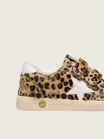 Young Ball Star in leopard-print pony skin with white leather star and heel tab - Image 4