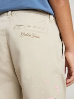 Kids' beige chino pants with multicolor splashes - Image 5