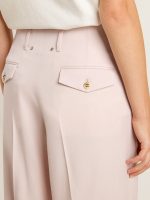 Women's pants in pink tailored wool fabric - Image 5
