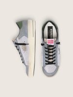 Men's Stardan in powder-blue suede with green leather star and heel tab - Image 3