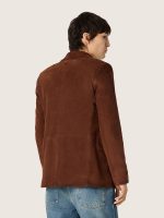 Men's jacket in brown waxed suede - Image 6
