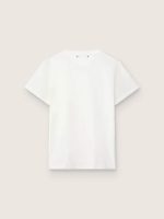 Distressed slim-fit women's T-shirt in white - Image 2