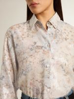 Women's shirt with multicolor floral sequin print - Image 5