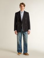 Men's True-Star in tobacco-colored suede with white star and platinum heel tab - Image 9