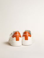 Men's Purestar with white leather star and orange heel tab - Image 4