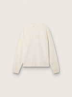 Cream LTD sweatshirt with embroidered patch - Image 2