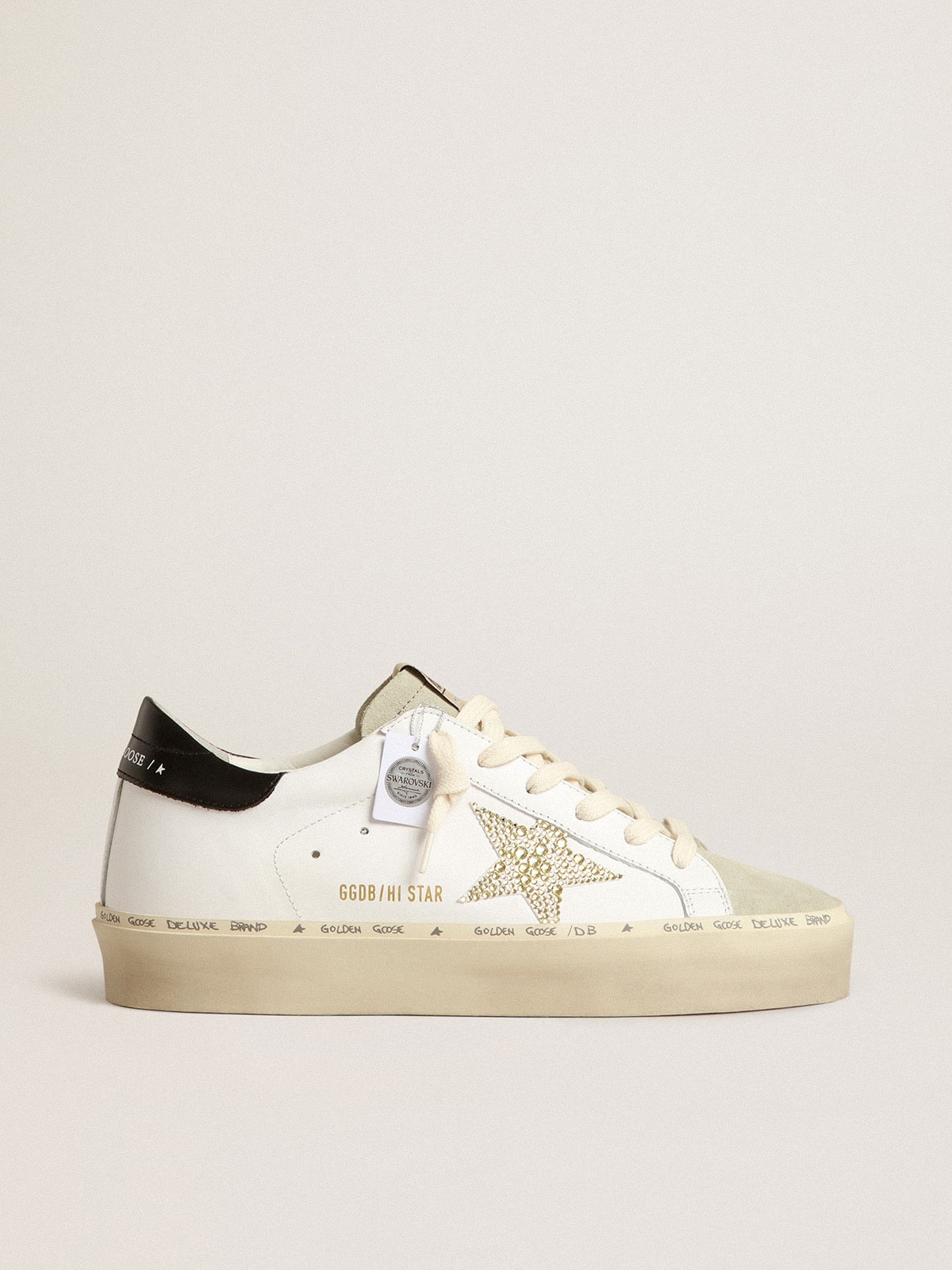7eedd5c2d9d0dc0b9f7e253d97f20adf3f1bdfd4ddb9cbf4113b2e5eb5f156e1 Hi Star with Swarovski crystal star and black heel tab - Image 1