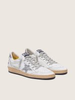 Women's Ball Star in nappa with silver glitter star and heel tab - Image 2