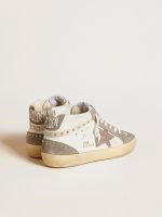 Women's Mid Star in nappa and suede with light brown metallic leather star - Image 5