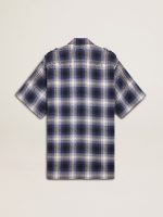 Women's short shirt dress with 3D checkerboard pattern and embroidery - Image 6