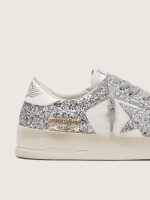 Women's Stardan in white leather and glitter - Image 5