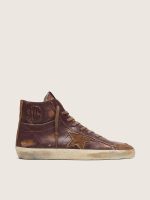 Men's Francy LTD in dark brown leather with beige star