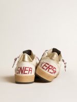 Men's Ball Star in nappa leather with blue suede star and platinum leather heel tab - Image 4