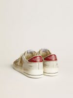 Men's Stardan in nubuck and crackle leather with silver metallic leather star - Image 5