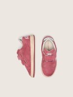 Ball Star Junior in red suede with white leather star and metallic silver heel tab - Image 3