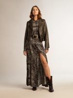 Women's leather biker jacket - Image 4