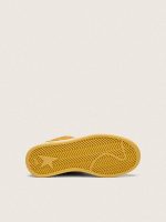 Young Ball Star in ocher suede with glossy white leather star and heel tab - Image 5