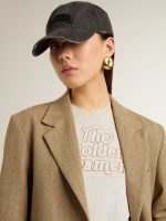 Women's white T-shirt with print on the front - Image 5