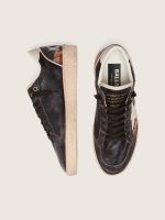 Women's Ball Star LTD in ebony nappa with multicolor embroidery and white star - Image 4