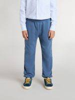 Kids' blue joggers with embroidery - Image 2