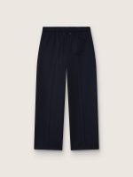 Men's joggers in dark blue wool - Image 2