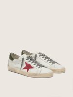 Men's Super-Star with red suede star and green leather heel tab - Image 2