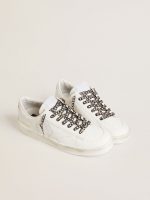 Brown leopard-print laces with contrasting white stars - Image 3