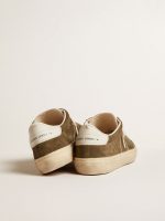 Men's Soul Star in green suede with white leather heel tab and tongue - Image 5