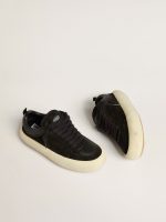 Men's Space-Star Cube in black suede with perforated star - Image 2
