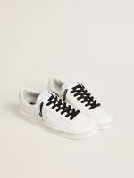 Black cotton laces with contrasting silver logo - Image 3