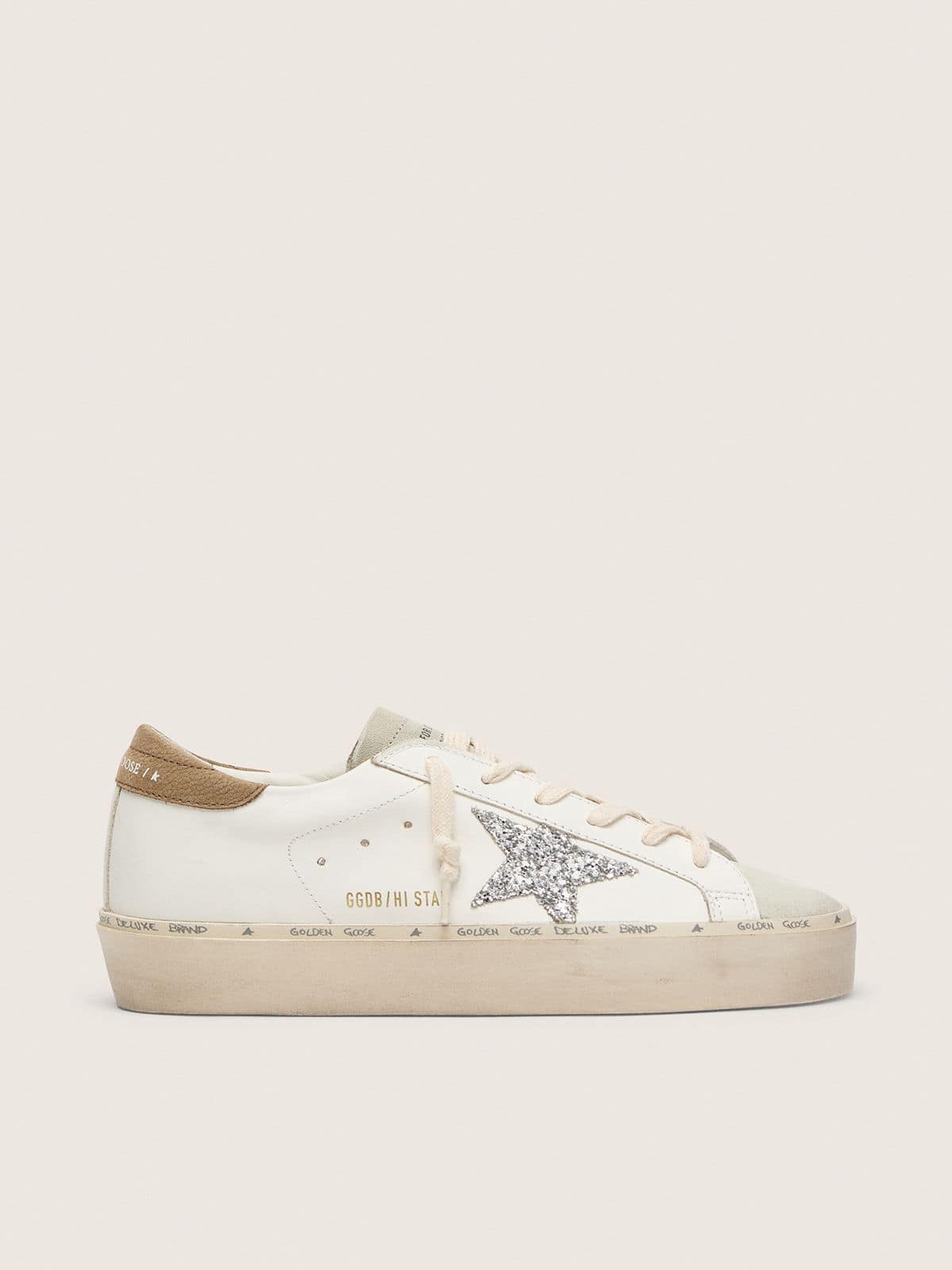 870f2c708d82738918c5aa5b38ce336e1bc1c5716825a82a72c4e3c62033051f Women's Hi Star with silver glitter star and dove-gray nubuck heel tab - Image 1