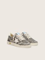 Young Ball Star in black and white leopard pony skin with cream leather star - Image 2