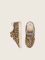 Junior Ball Star in leopard-print pony skin with white leather star and heel tab - Image 3