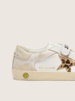 Young Old School in nappa with leopard-print pony skin star and leather inserts - Image 4