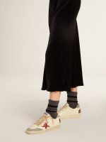 Women's Ball Star LTD in nappa with leather star and silver suede heel tab - Image 3