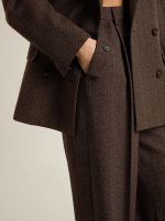 Women's brown virgin wool pants - Image 5